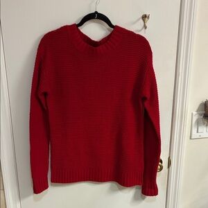 Pendleton Red Women's Crew Neck Sweater- Sz S-Lambs wool/ cashmere